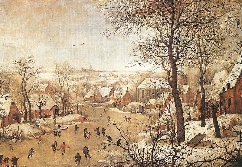 BRUEGHEL, Pieter the Younger Winter Landscape with a Bird-trap Germany oil painting art